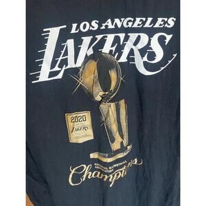 Los Angeles Lakers 2020 Nba Champions T-Shirt Mens Large Black Graphic Tee